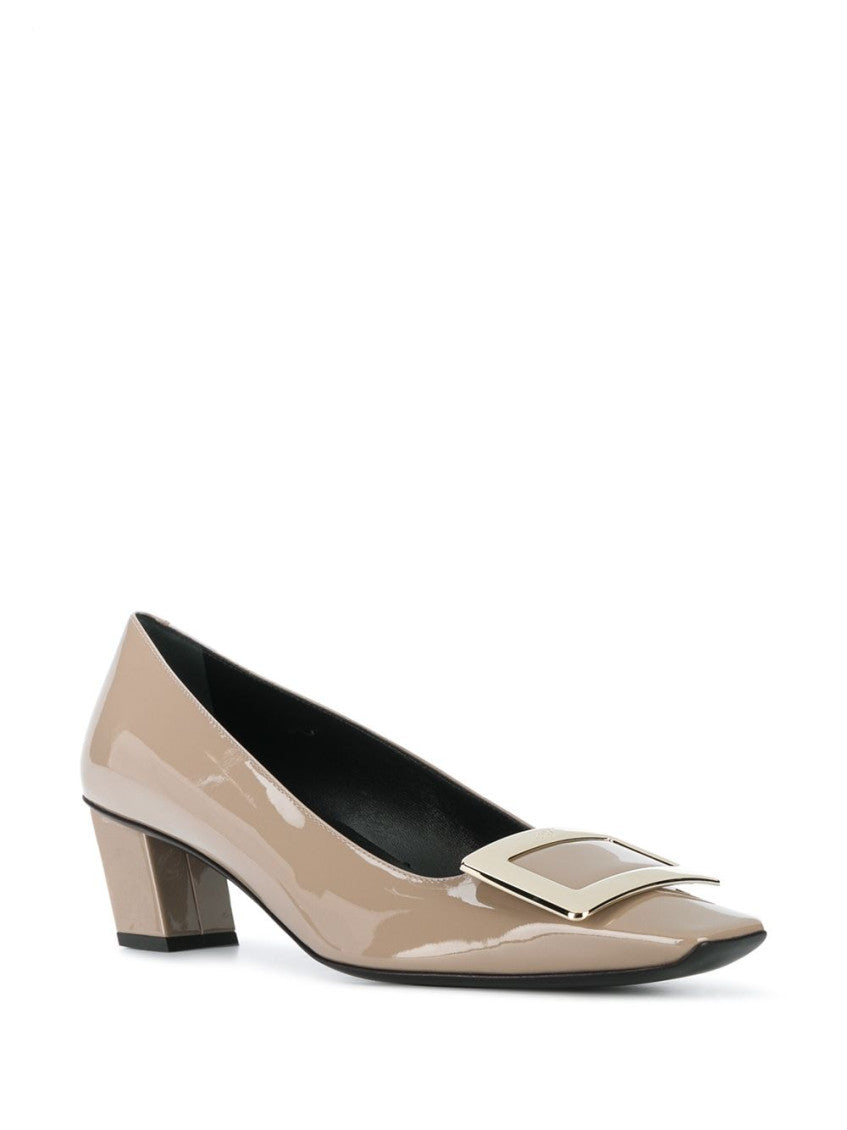 Beige Leather Pumps 4