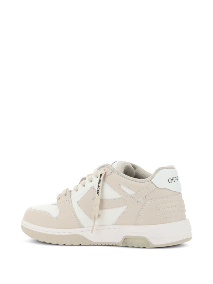 Beige Color Block Sneakers 3