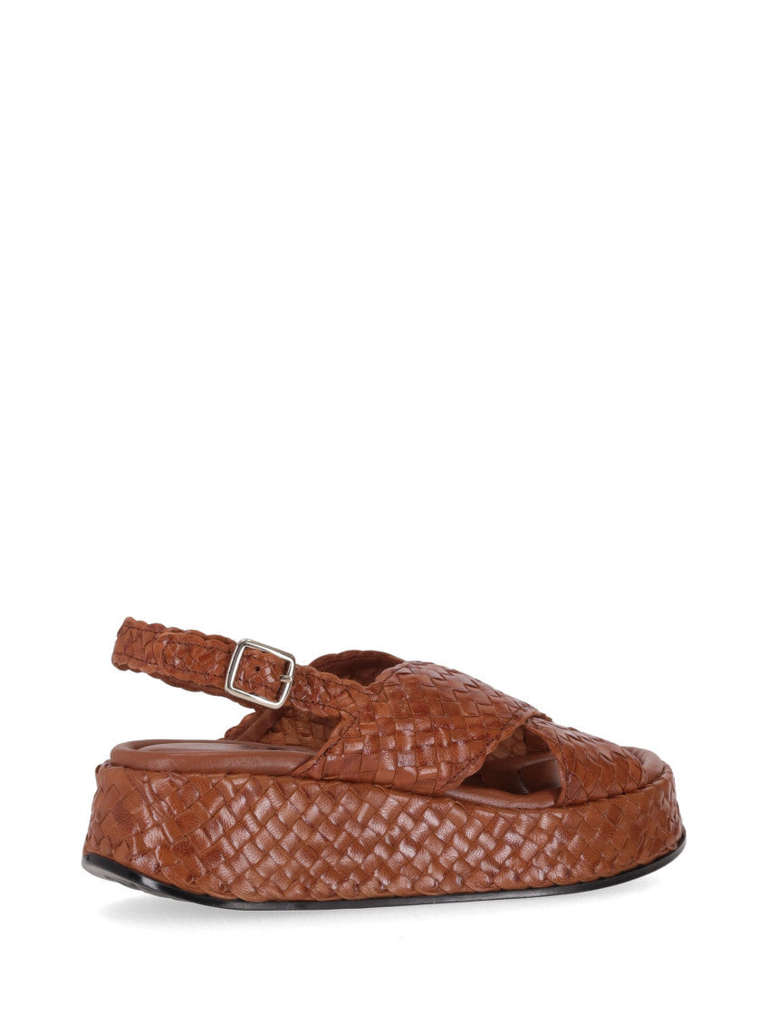 Brown Platform Sandals 4