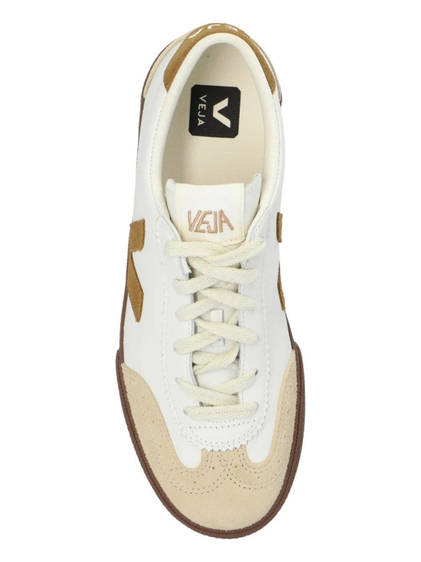 White Natural Logo Sneakers 4