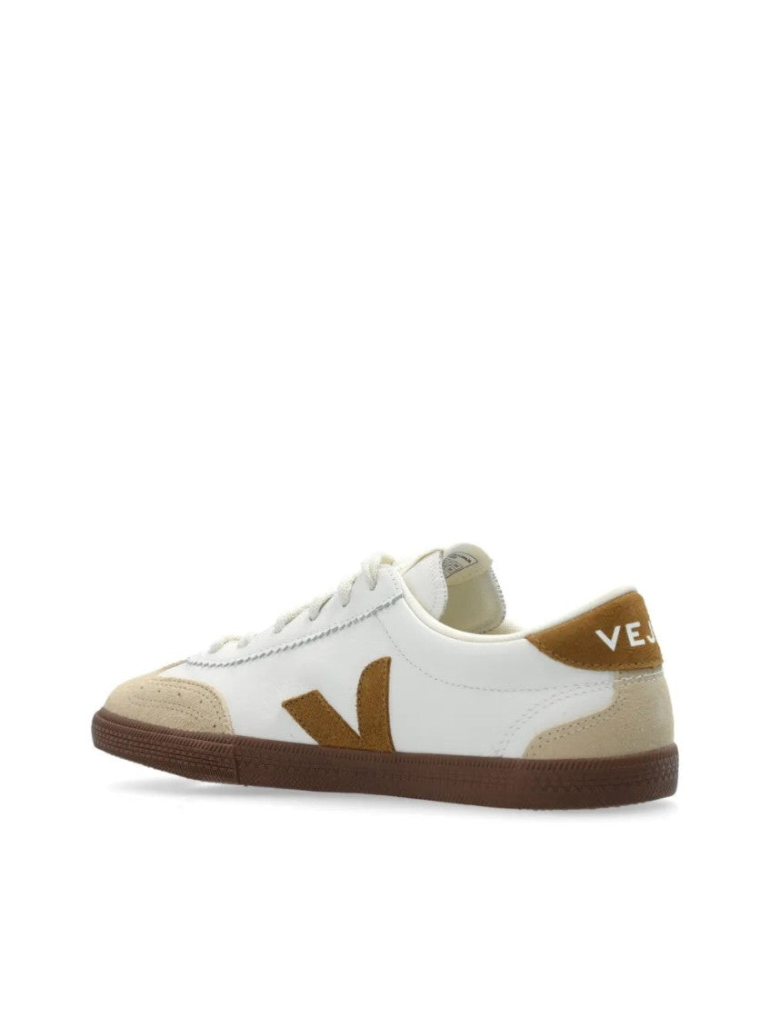 White Natural Logo Sneakers 5