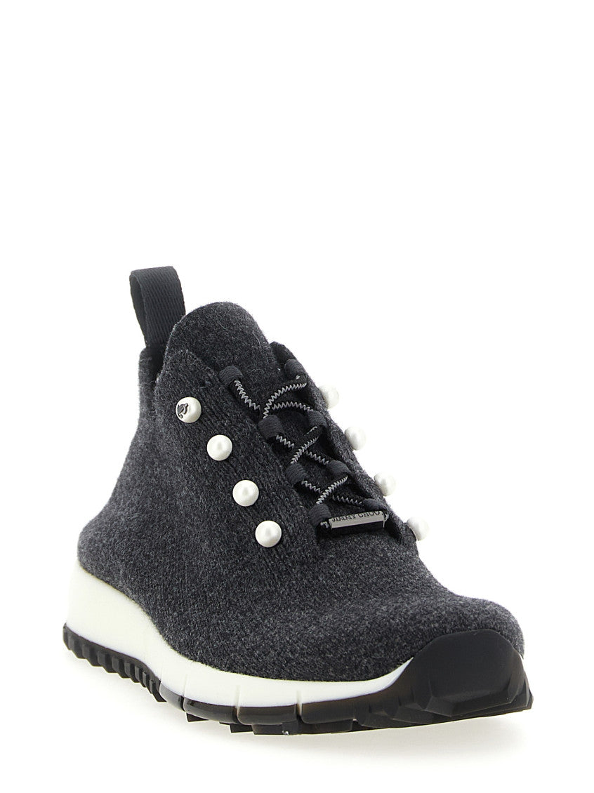 Black Lace Up Sneakers 2