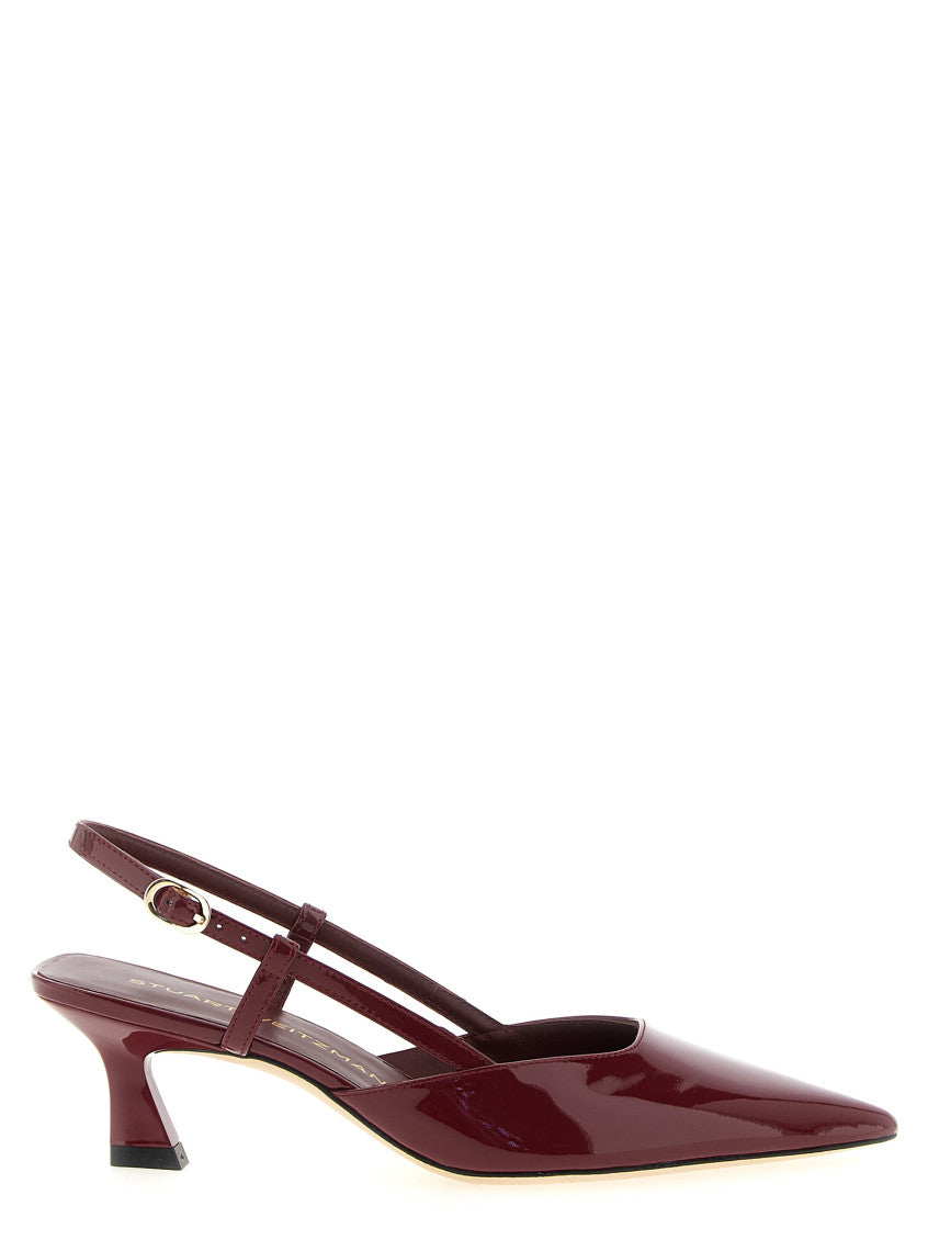 Maroon Slingback Heels 1