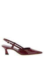 Maroon Slingback Heels 1