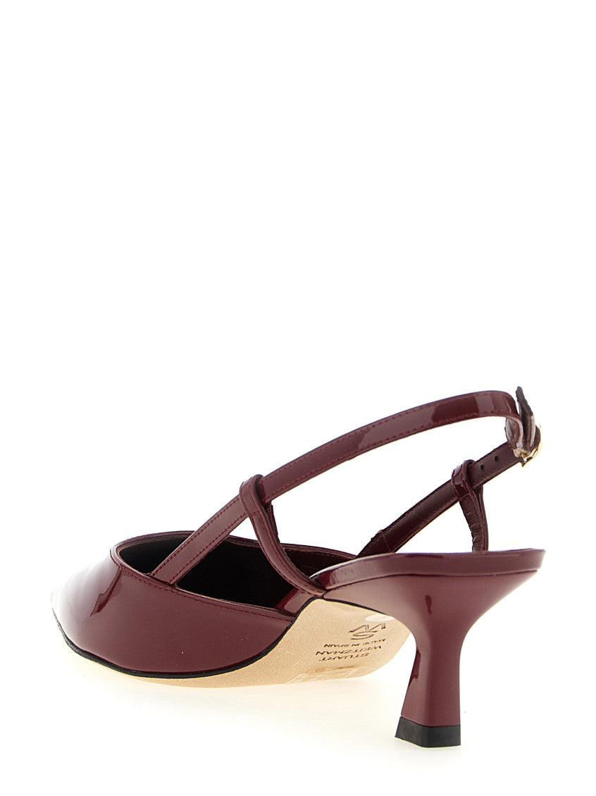 Maroon Slingback Heels 3
