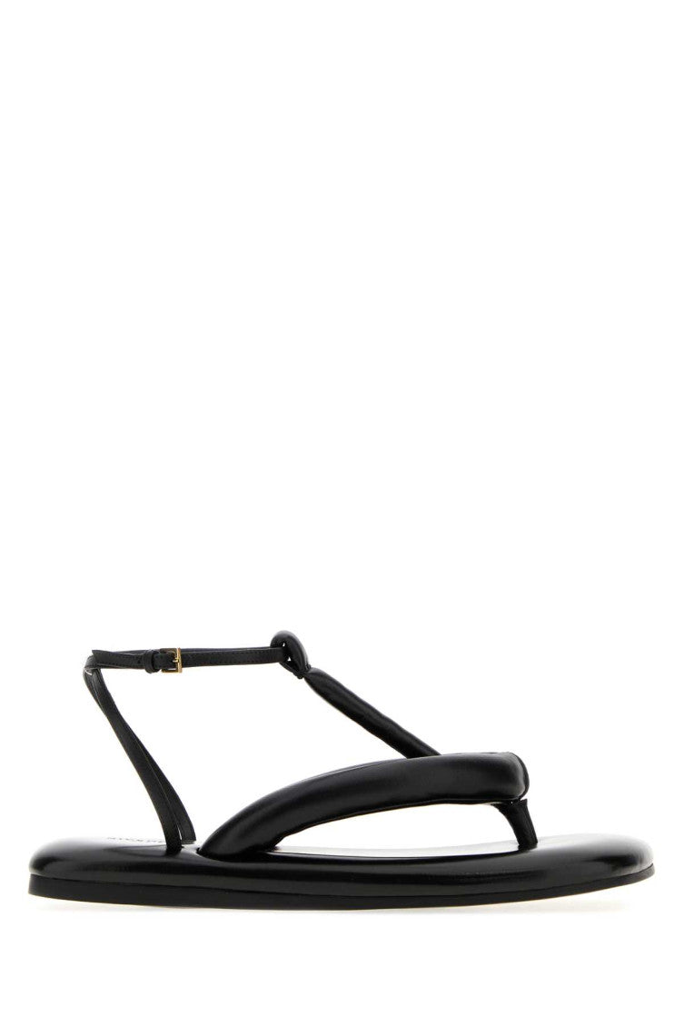 Black Boudoir Sandals 1