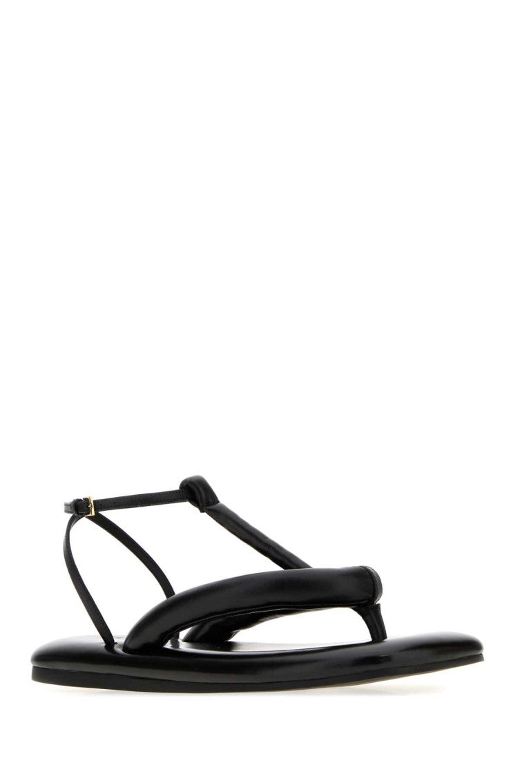 Black Boudoir Sandals 2