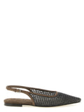 Brown Slingback Ballet Flats 1