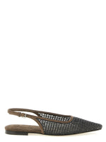 Brown Slingback Ballet Flats 1