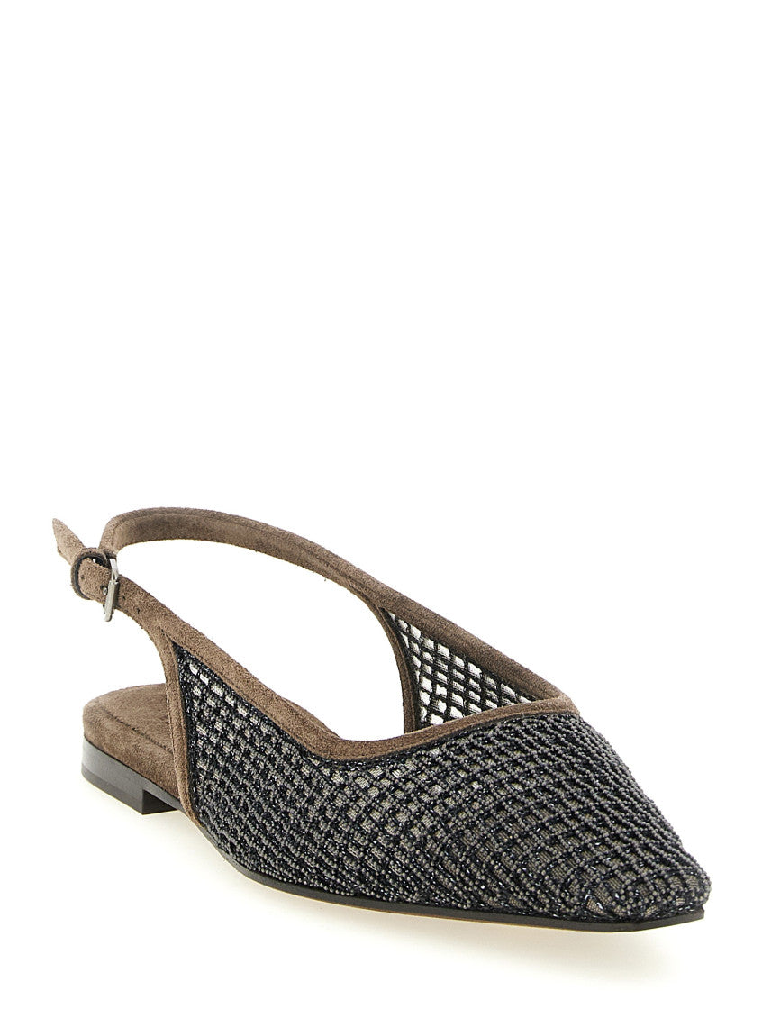Brown Slingback Ballet Flats 2