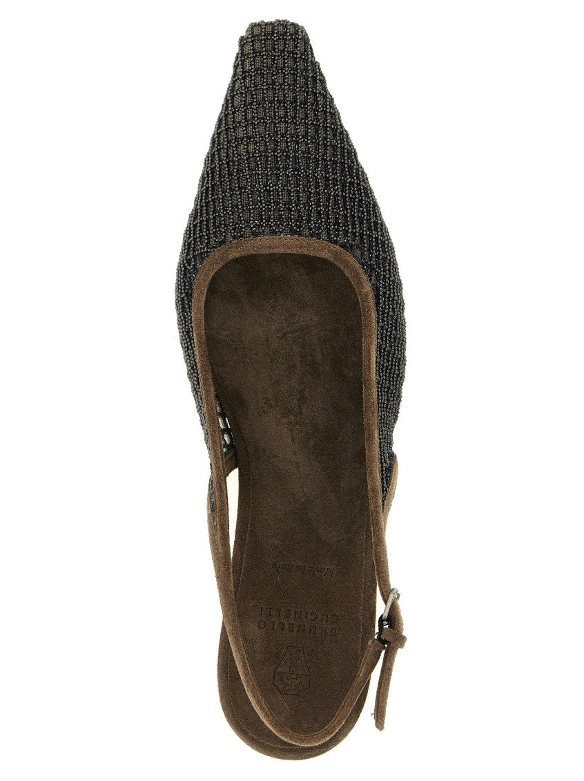 Brown Slingback Ballet Flats 3