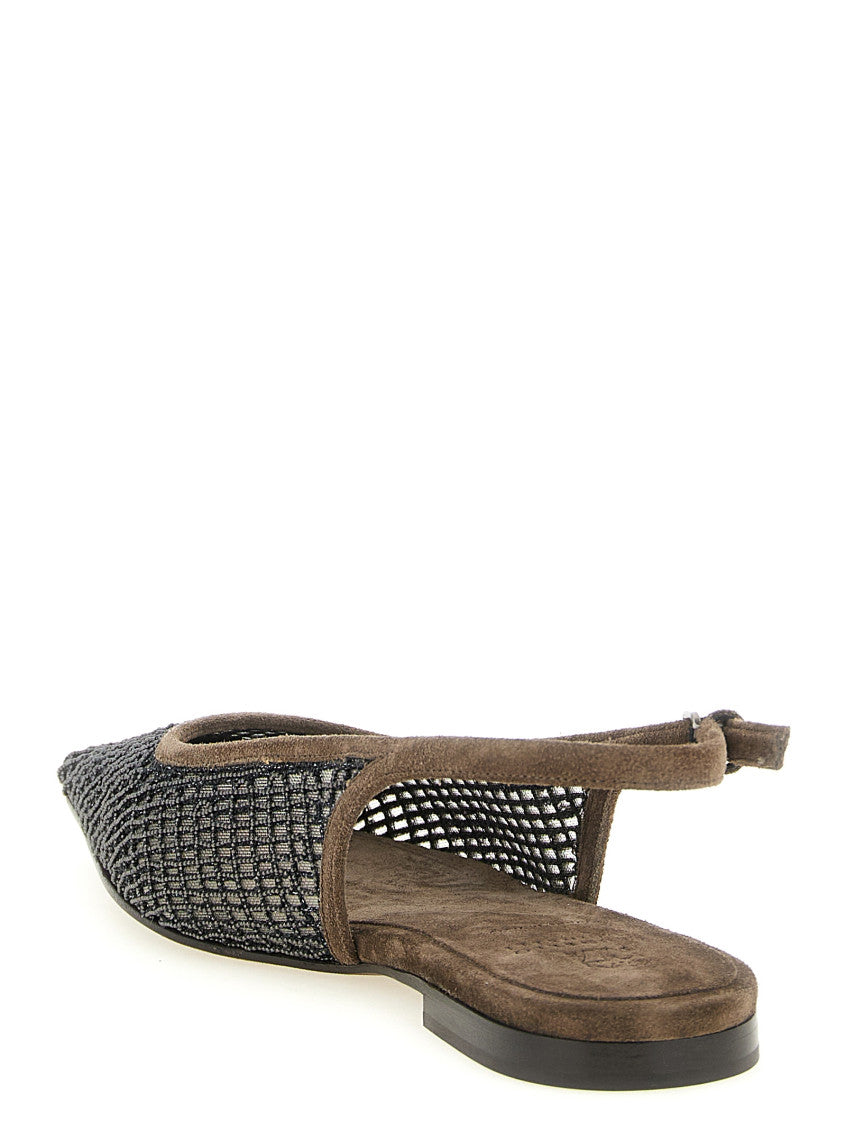 Brown Slingback Ballet Flats 4