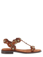 Brown Embellished Sandals 1