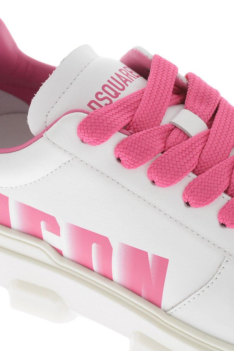 Pink Logo Sneakers 4