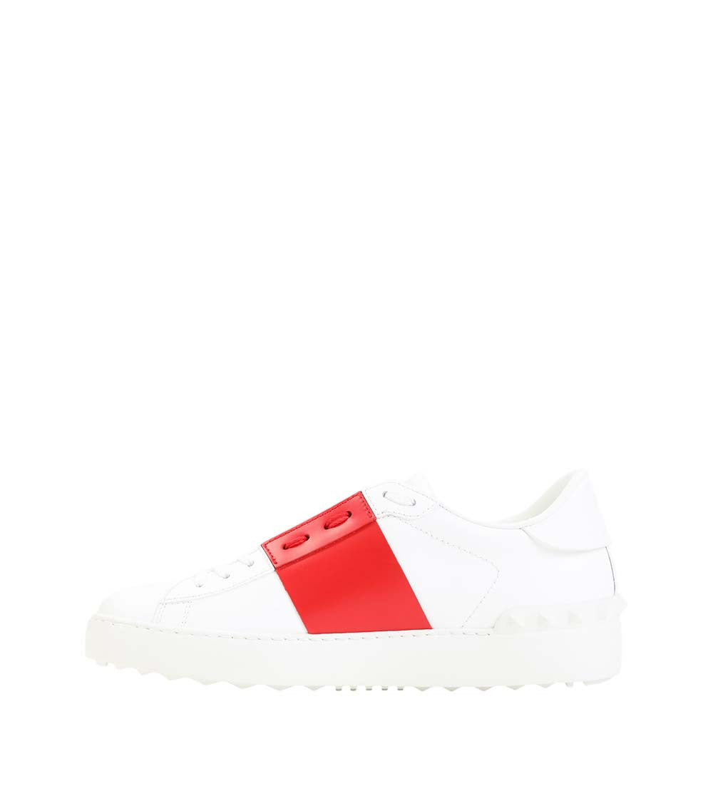 White Color Block Sneakers 2