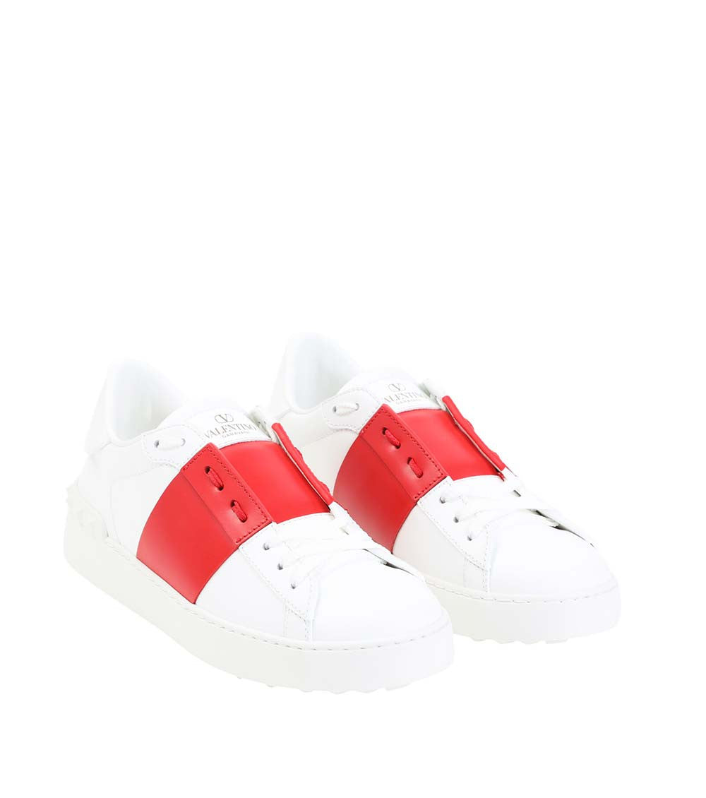 White Color Block Sneakers 3