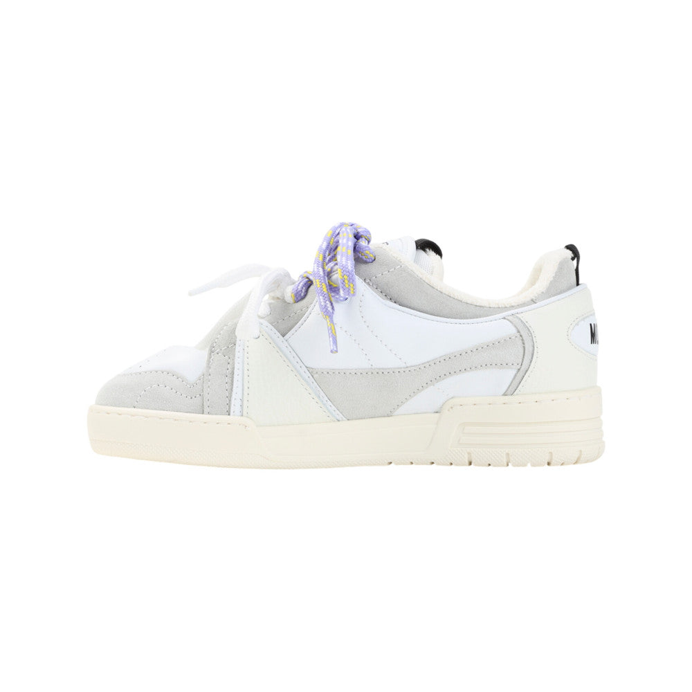 White Color Block Sneakers 2