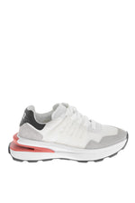 White Color Block Sneakers 1
