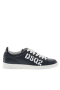 Navy Blue Logo Sneakers 1