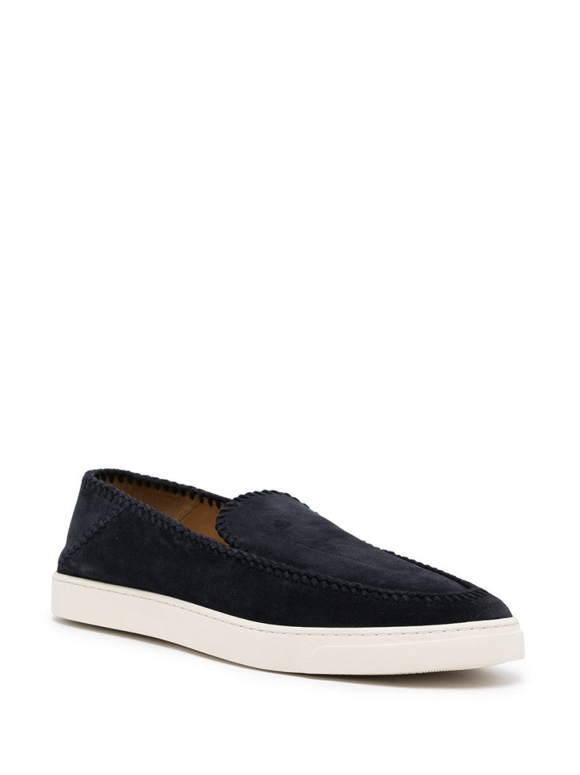 Navy Blue Slip On Sneakers 3