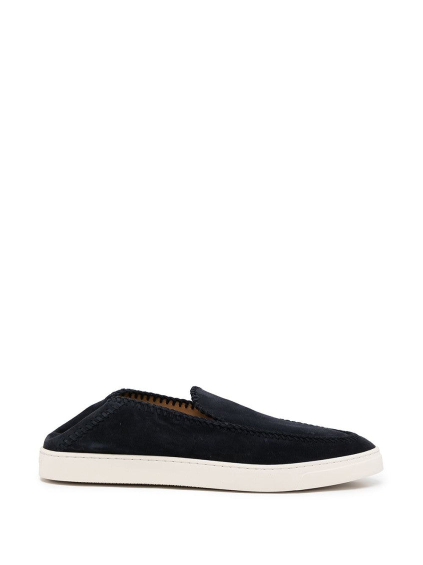 Navy Blue Slip On Sneakers 4