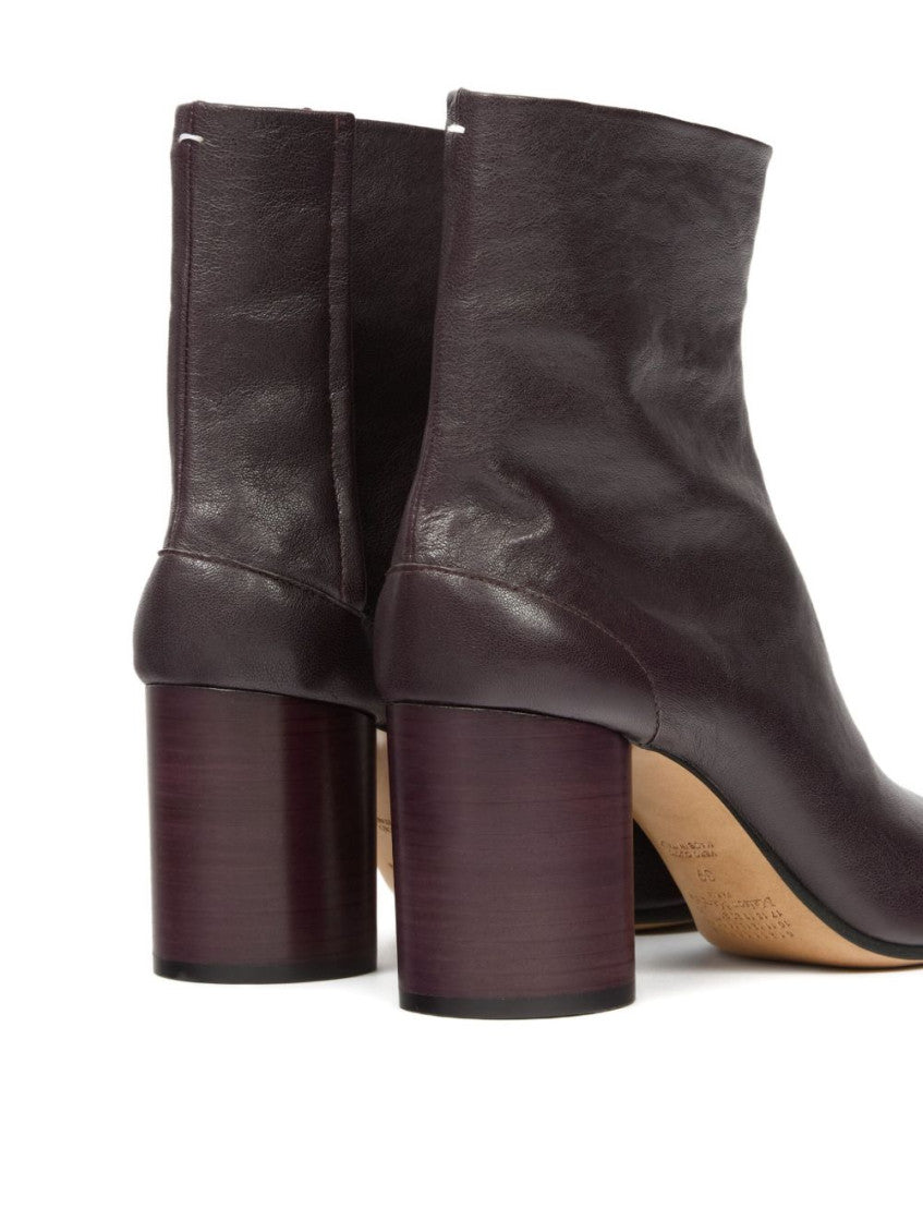 Purple Leather Boots 5