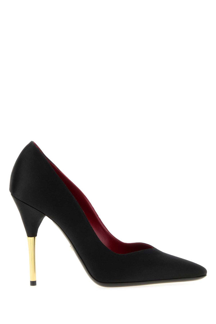 Black Slip On Pumps 1