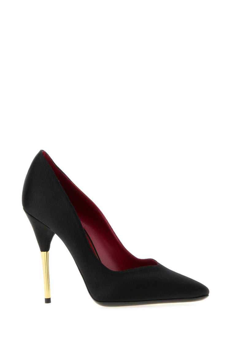 Black Slip On Pumps 2