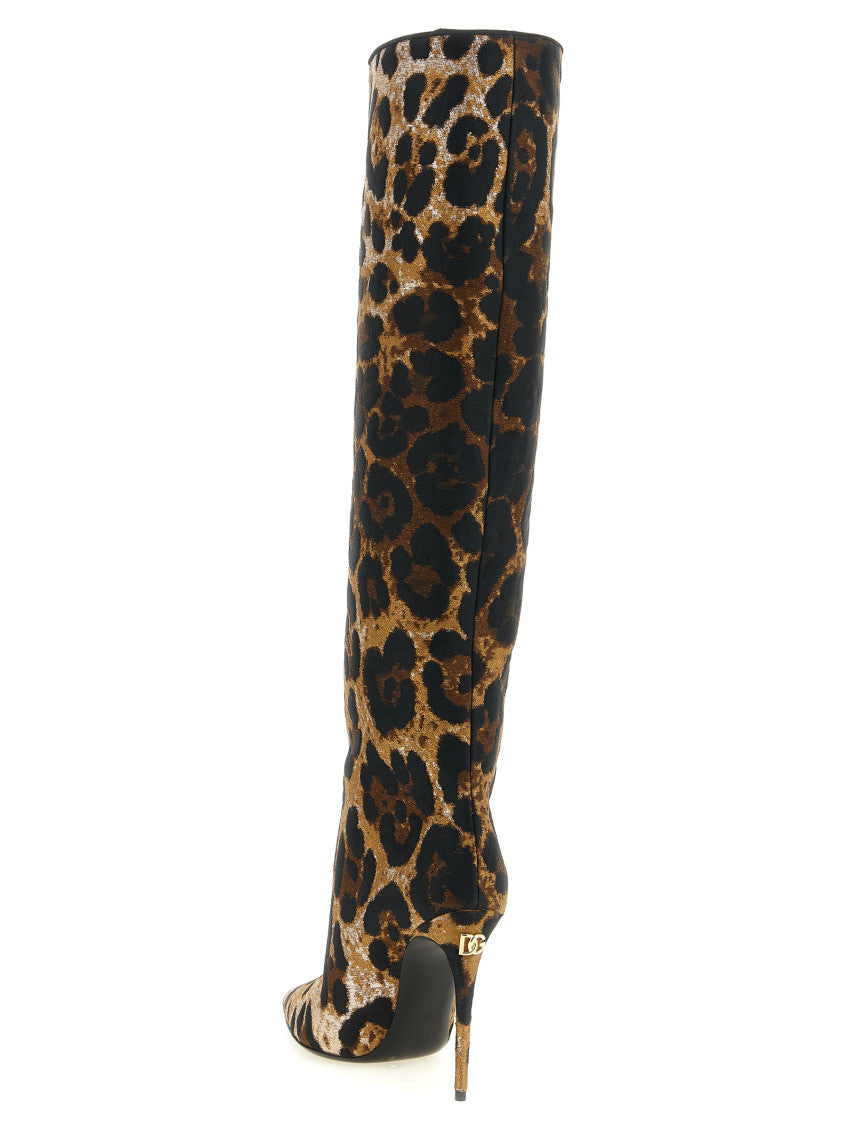 Leopard Print Slip On Boots 3