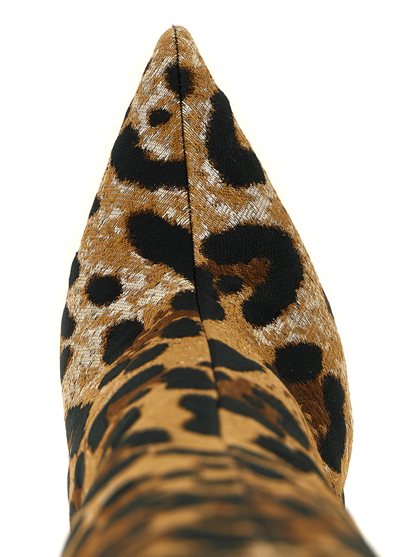 Leopard Print Slip On Boots 4