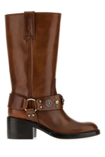 Brown Studded Boots 1