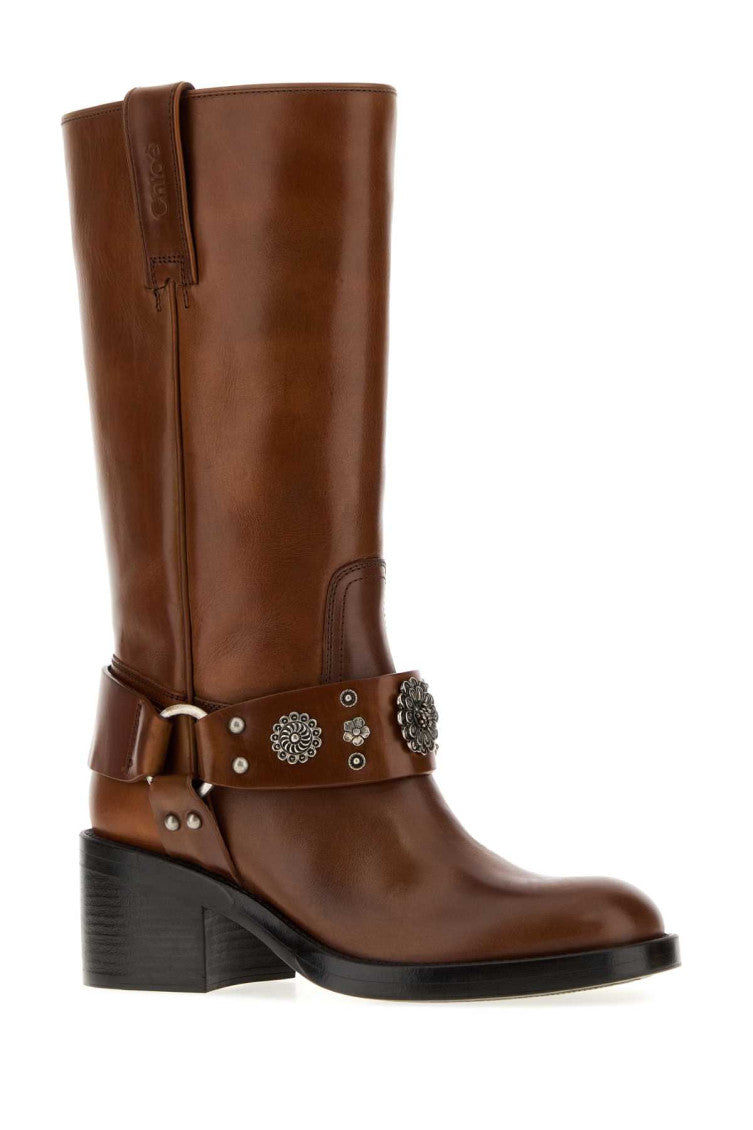 Brown Studded Boots 2