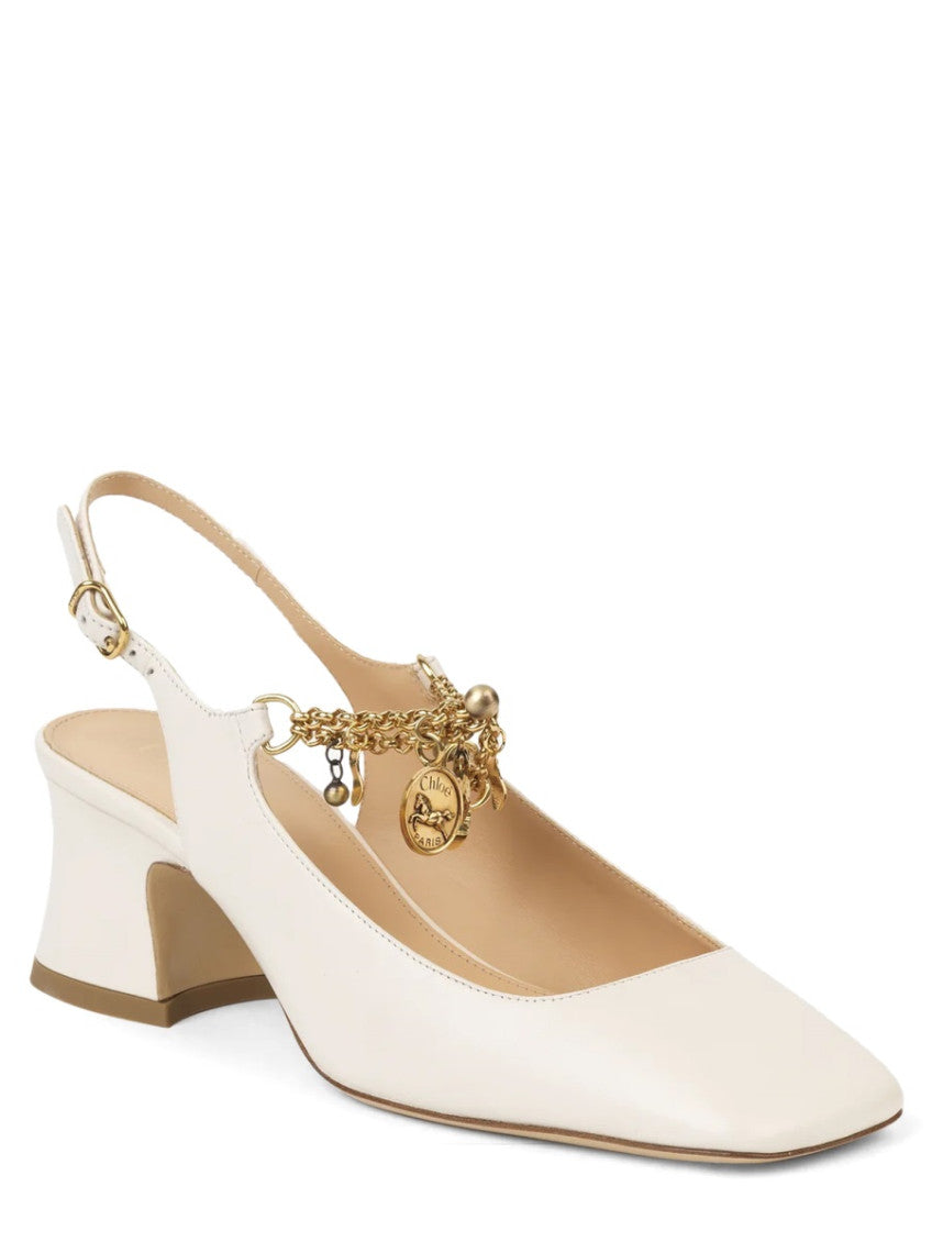 White Embellished Pumps 2