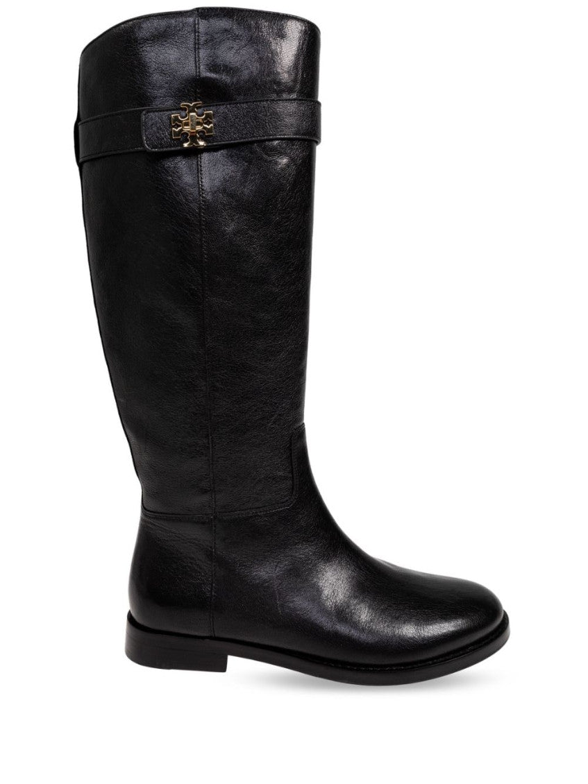 Black Zipper Boots 1