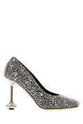 Silver Embellished Pumps 1