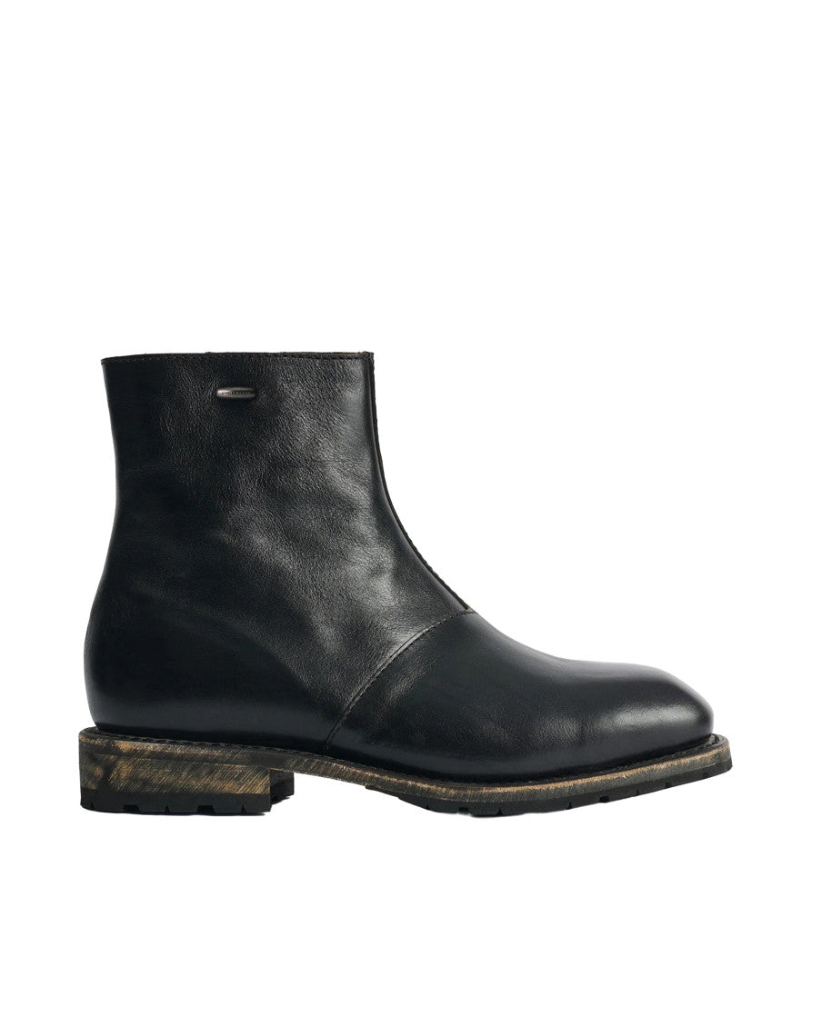 Black Zipper Boots 1