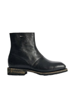 Black Zipper Boots 1