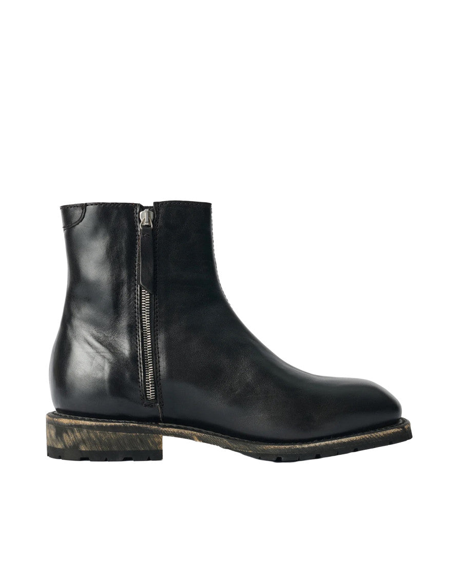 Black Zipper Boots 2