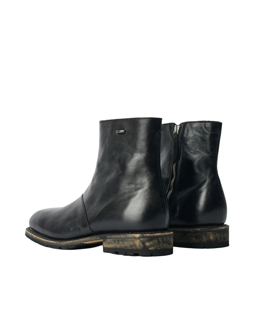 Black Zipper Boots 3