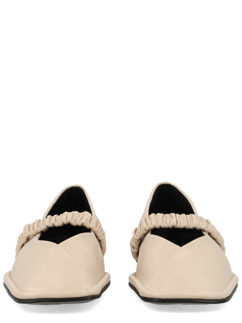 Off White Slip On  Ballet Flats 4