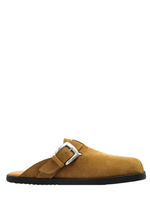Brown Suede Mules 1