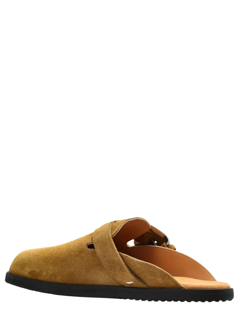 Brown Suede Mules 3