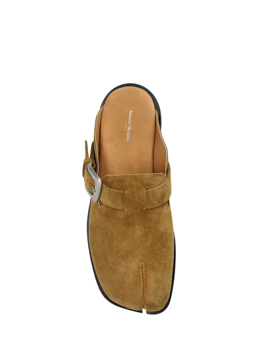 Brown Suede Mules 4