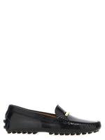 Black Gommino Slip On Loafers 1