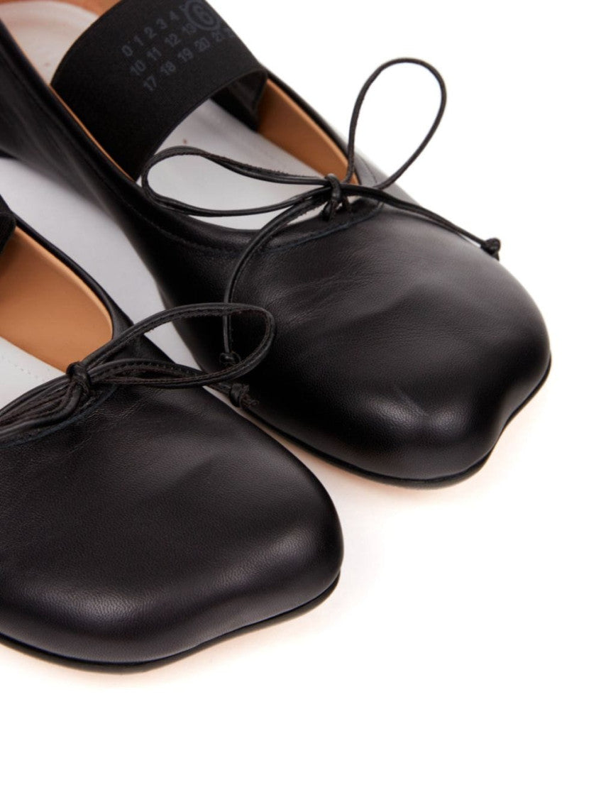 Black Leather Ballet Flats 5