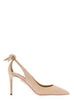 Beige Pointed Toe Pumps 1