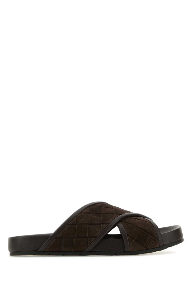 Dark Brown Tarik Slip On Sandals 1