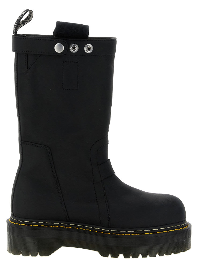 Black Quad Pull On Boots 1
