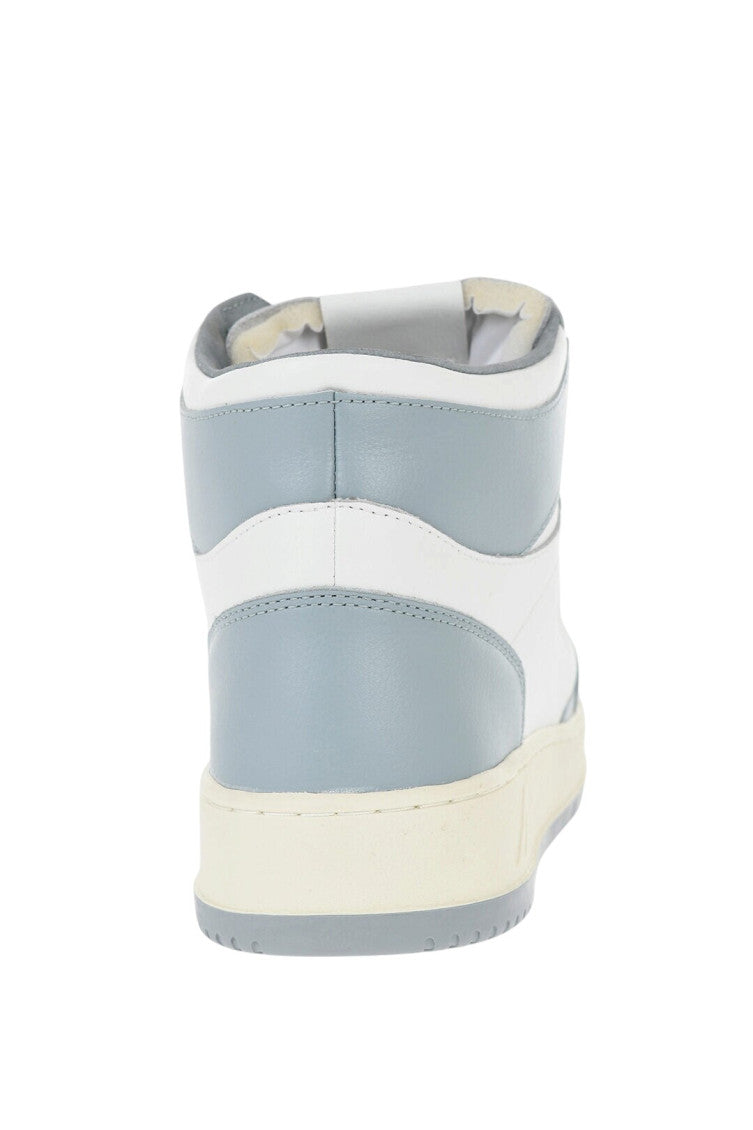 White Color Block Medalist Sneakers 3