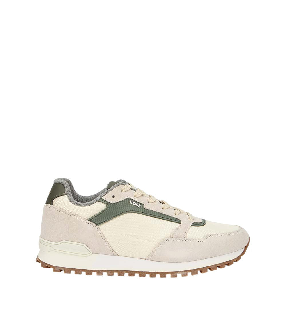 Off White Color Block Parkour-Runn Sneakers 1